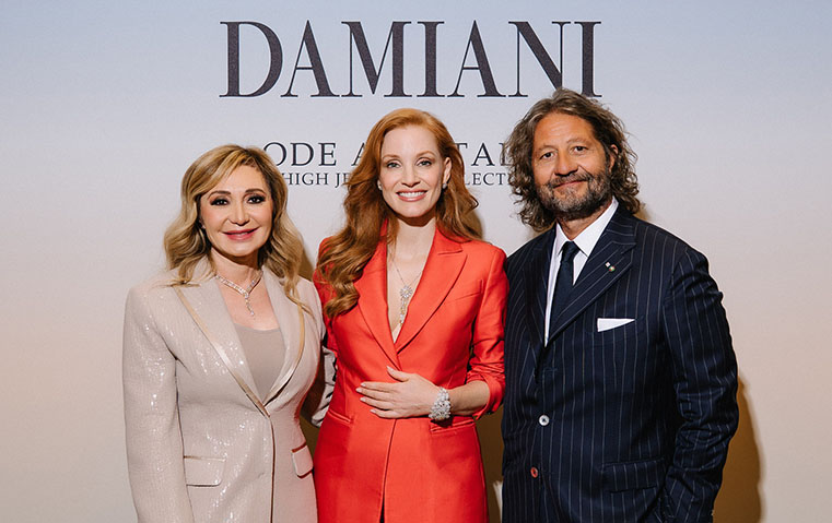 A New Star in Town: جيسيكا تشاستين تشارك في افتتاح متجر Damiani